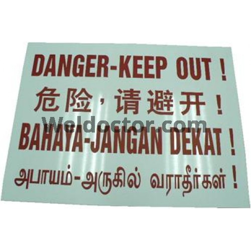 PVC Signboard - DANGER KEEP OUT