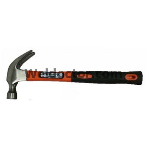 Orange Fiberglass Claw Hammer