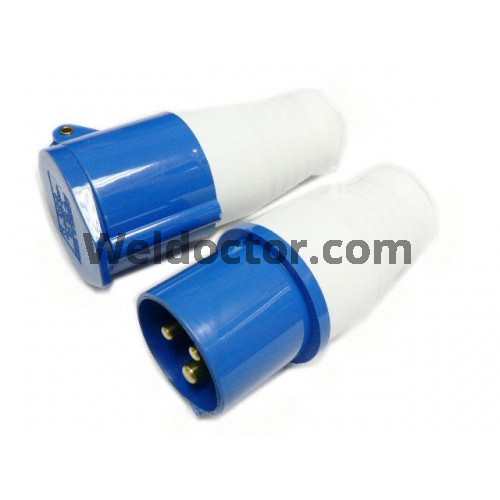Blue & White Adaptor 16 Amps
