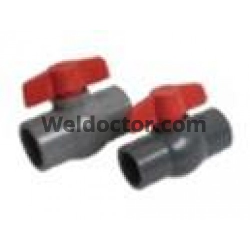 Grey UPVC Socket End Ball Valve