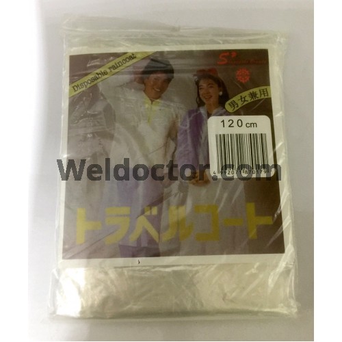 CLEAR DISPOSABLE RAINCOAT