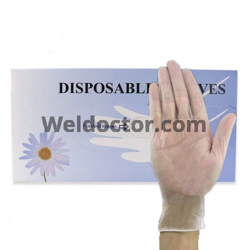 Transparent Disposable PVC Glove (L size)