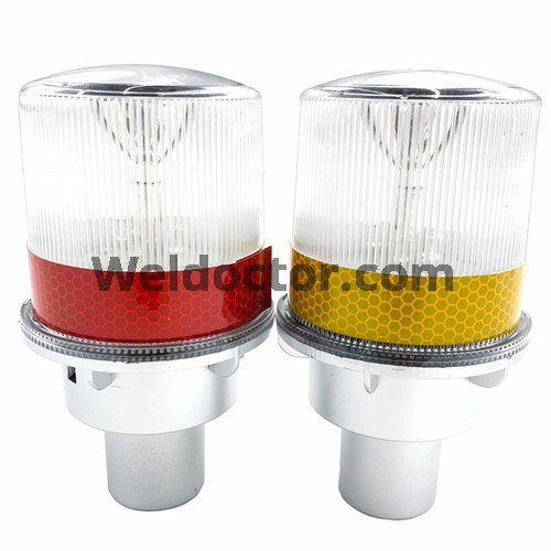 Solar Round Flasher Warning Light (Magnetic Base) SF1