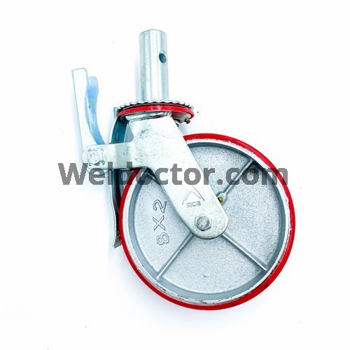 Scaffolding Caster Wheel (Red PU)