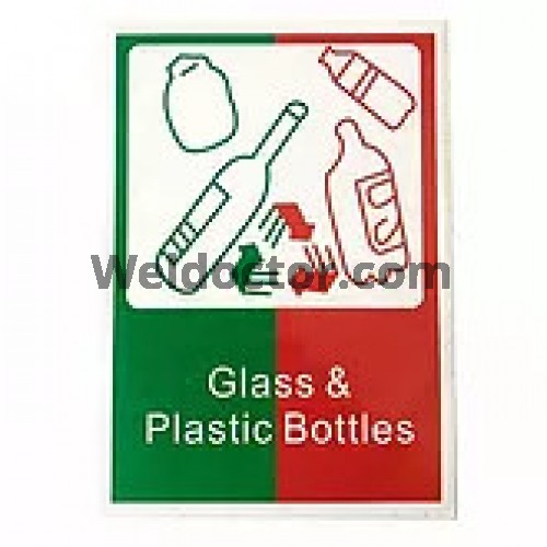 Recycle Sticker-Glass & Plastic Bottles