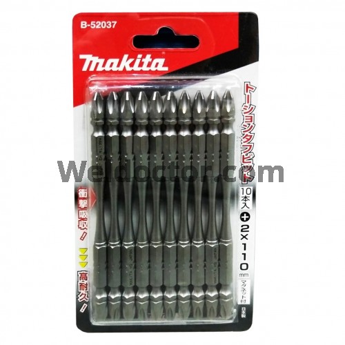 Makita B-52037 PH2 X 110MM Torsion Screwdriver Bits, 10PC/Pack  [B-52037]