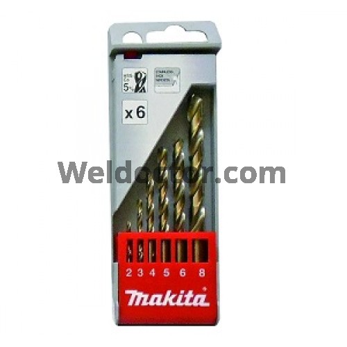 Makita D-57168 6PC HSS-CO Metal Drill Bit Set  [D-57168]