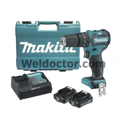 Makita HP332DSAE 12V Max Mobile Brushless Hammer Driver Drill Kit  [HP332DSAE]