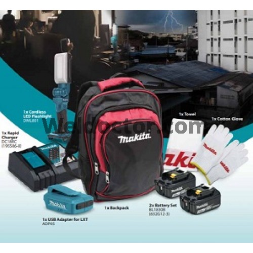 Makita Emergency Kit 18V Max LI-ION  [18V Combo]