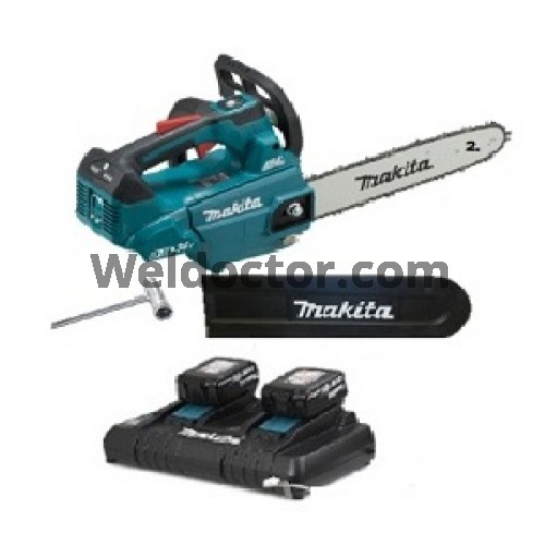 Makita DUC306ZB Cordless Chain Saw 12"/300MM PLUS 2 X 18V (36V) 5.0AH LI-ION Battery And Dual Port Charger  [DUC306ZB + Battery & Charger]