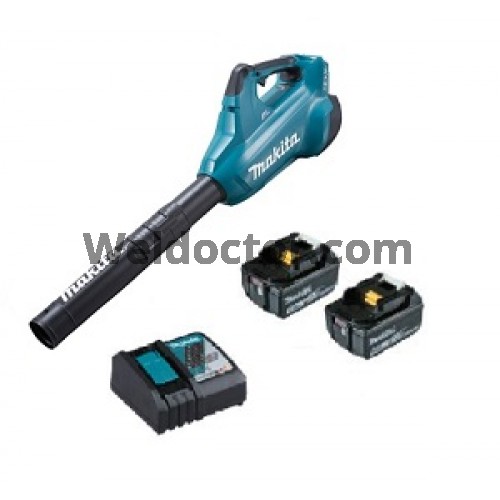 Makita DUB362Z Cordless Blower PLUS 36V (2 X 18V 5.0AH) LI-ION Battery And Rapid Charger Kit  [DUB362Z PLUS Battery & Charger]