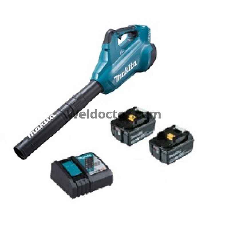 Makita DUB362Z Cordless Blower PLUS 36V 2 X 18V 5.0AH LI ION Battery And Rapid